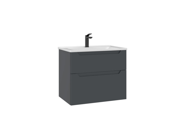 Mobile lavabo "Messina 65 v2" - 65 x 45 x 55 cm - Antracite opaco