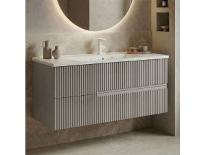 Mobile lavabo "Moonlight 120" - 121 x 51 x 51 cm - Matte Mink 2
