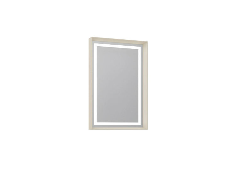 Specchio decorativo in legno "Craft 60 x 90 v2" - 60 x 10 x 90 cm - Matte Mink