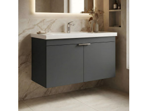 Mobile lavabo "Desna 100" - 100 x 45 x 58 cm - Antracite opaco 2