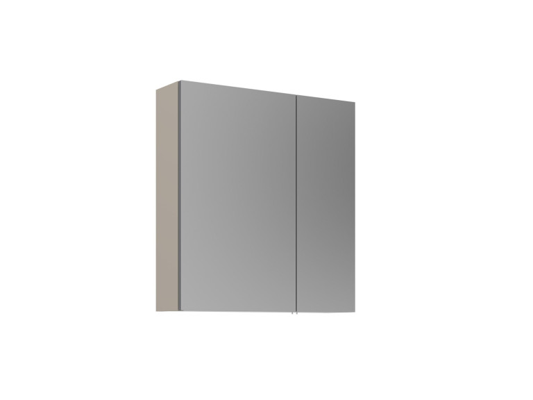 Mobile da bagno con specchio "Desna 60" - 60 x 16 x 66 cm - Sabbia