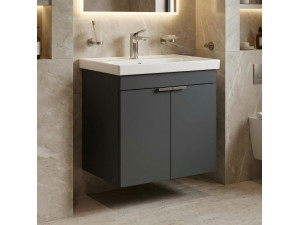 Mobile lavabo "Desna 60" - 60 x 45 x 58 cm - Antracite opaco 2