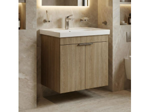 Mobile lavabo "Desna 60" - 60 x 45 x 58 cm - Rovere Sonomo 2