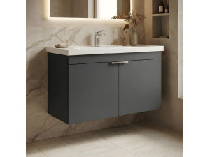 Mobile lavabo "Desna 80" - 80 x 45 x 58 cm - Antracite opaco 2