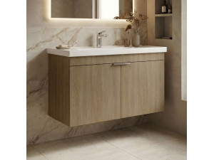 Mobile lavabo "Desna 80" - 80 x 45 x 58 cm - Rovere Sonomo 2