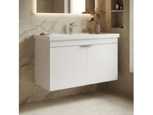Mobile lavabo "Desna 80" - 80 x 45 x 58 cm - Bianco opaco 2