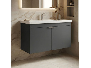 Mobile lavabo "Desna 90" - 90 x 45 x 58 cm - Antracite opaco 2