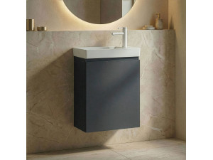 Mobile lavabo "Ferla 40" - 40 x 22 x 50 cm - Antracite opaco 2