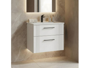 Mobile lavabo "Bari 65 v2" - 65 x 45 x 55 cm - Bianco opaco 2