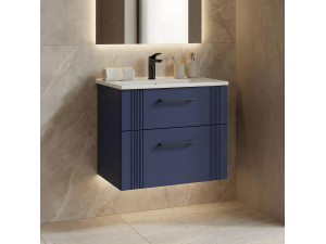 Mobile lavabo "Bari 65 v2" - 65 x 45 x 55 cm - Blu navy opaco 2