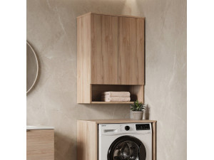 Mobile da bagno "Bosco Lume 70" - 70 x 36 x 100 cm - Rovere 2