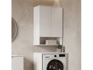 Mobile da bagno "Bosco Lume 70" - 70 x 36 x 100 cm - Bianco opaco 2