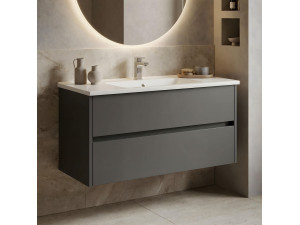 Mobile lavabo "Arno 100" - 100 x 45 x 52 cm - Antracite 2