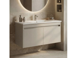 Mobile lavabo "Arno 100" - 100 x 45 x 52 cm - Cashmere 2