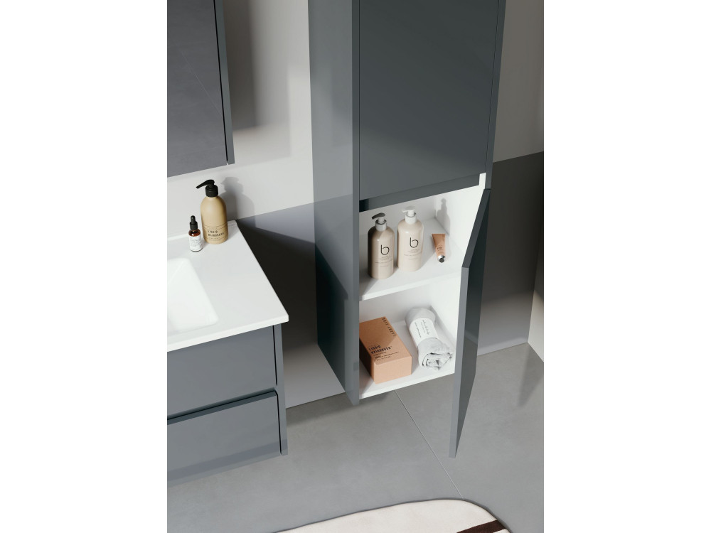 Mobile da bagno "Arno 40" - 40 x 27 x 138 cm - Antracite