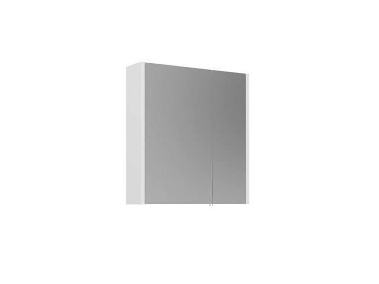 Mobile da bagno con specchio "Arno 60" - 60 x 16 x 66 cm - Bianco