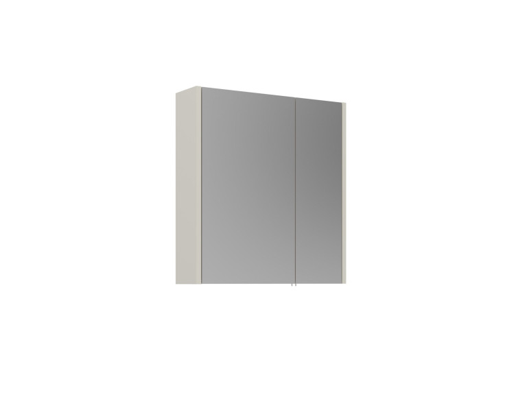 Mobile da bagno con specchio "Arno 60" - 60 x 16 x 66 cm - Cashmere