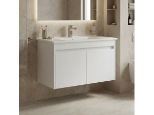 Mobile lavabo "Arno 85" - 85 x 45 x 52 cm - Bianco 2
