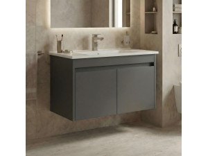 Mobile lavabo "Arno 85" - 85 x 45 x 52 cm - Grigio 2