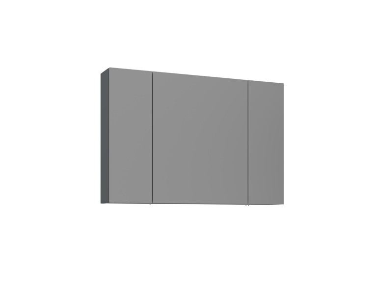 Mobile da bagno con specchio "Bari 100" - 97 x 16 x 66 cm - Antracite opaco