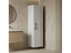 Mobile da bagno "Bari 40" - 40 x 32 x 138 cm - Bianco opaco 2