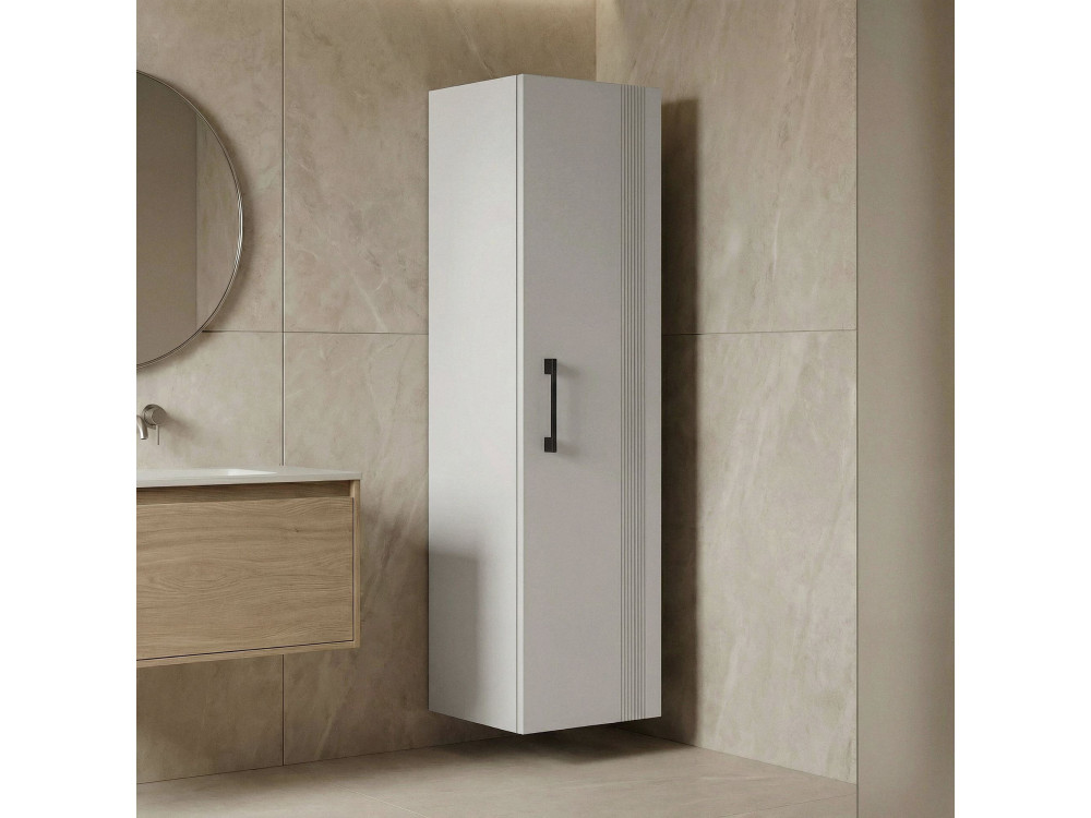 Mobile da bagno "Bari 40" - 40 x 32 x 138 cm - Bianco opaco