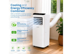 Condizionatore portatile da 7000 BTU con tubo di scarico - 20 m² 2