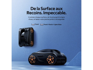 Pulitore elettrico a batteria per piscine - fondo a parete e linea d'acqua - K25 2