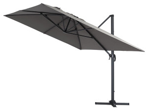 Ombrellone decentrato in alluminio SUN 4 - Rettangolare - 3 x 4 m - Grigio 2