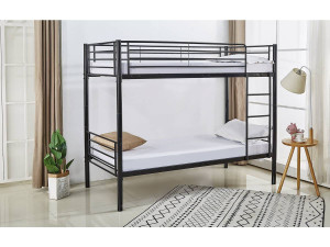 Letto a castello ADAM - Metallo - Nero 2