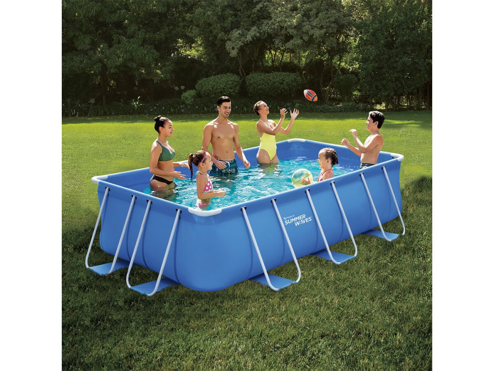 Piscina Fuori Terra rettangolare - LUDO 2 - 4 x 2 x 1,22 m - Filtrazione a cartuccia