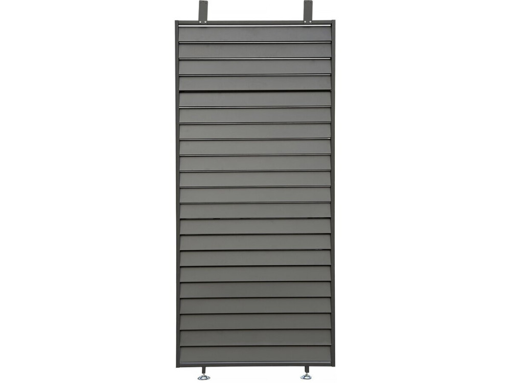 Pergola bioclimatica con 9 lamelle in alluminio "Kensington" - 3 x 6 m - Grigio