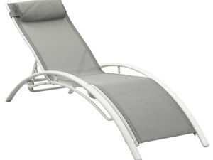 2 lettini in alluminio Beauty - PHOENIX - Grigio - set di 2 2
