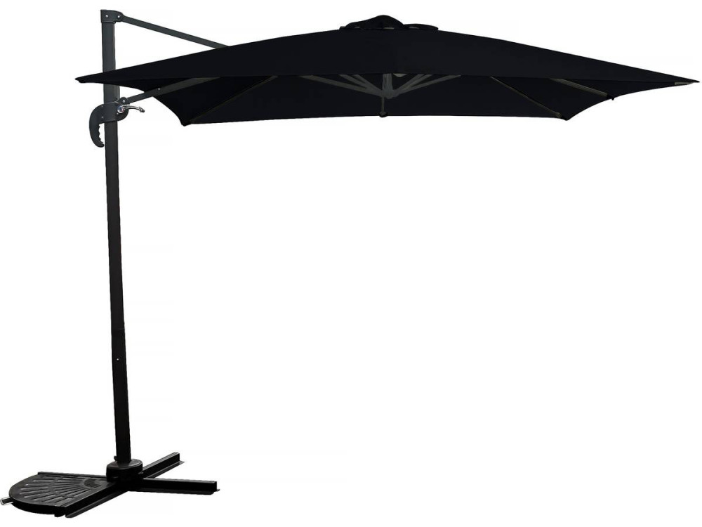 Ombrellone da giardino offset - 2,5 x 2,5 m - Nero