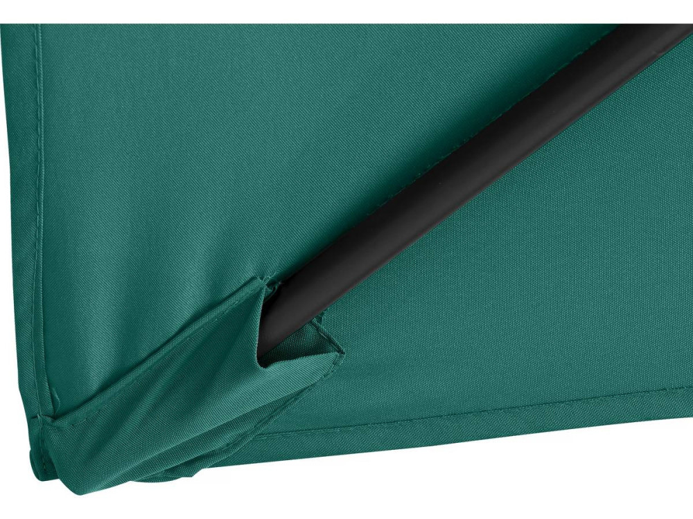 Ombrellone da giardino "Sol 2" - Rettangolo - 2 x 3 m - Verde + base per ombrellone inclusa