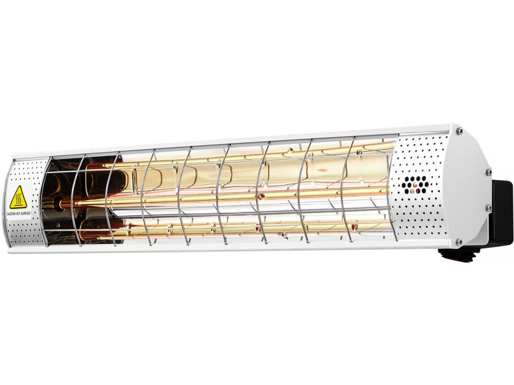 Riscaldatore da terrazza a infrarossi - 2000W - Argento