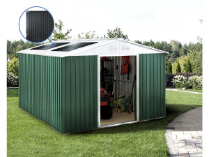 Capanno da giardino in metallo - "Rosas " - 10,85 m² con pannelli solari 2