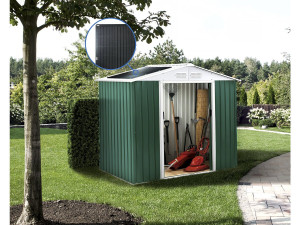 Capanno da giardino in metallo - "Rosas " - 2,71 m² con pannelli solari 2