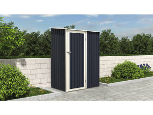 Casetta da giardino in metallo "Vega II" - 1.35 m² - Grigio 2