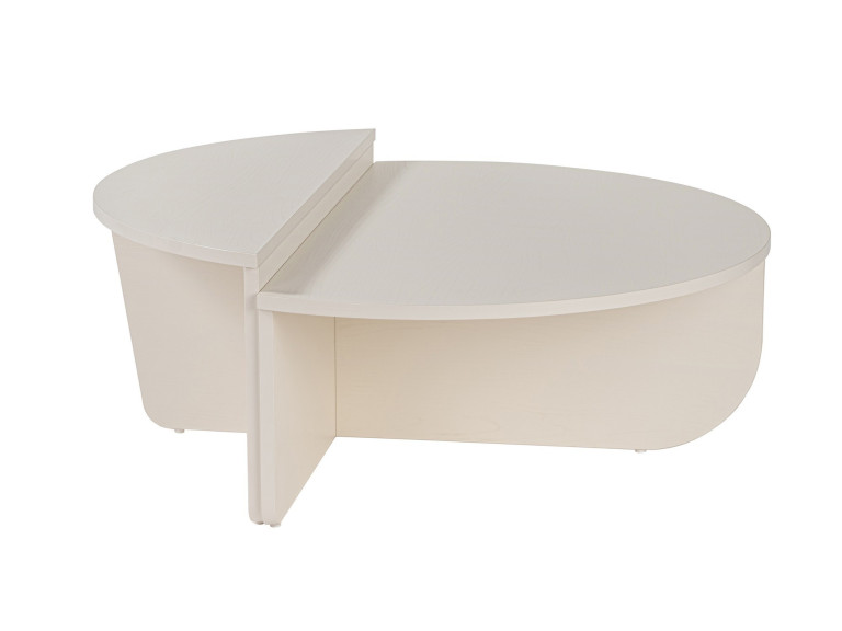 Tavolino in legno "Orion" 90 x 60 x 30 cm - Legno bianco