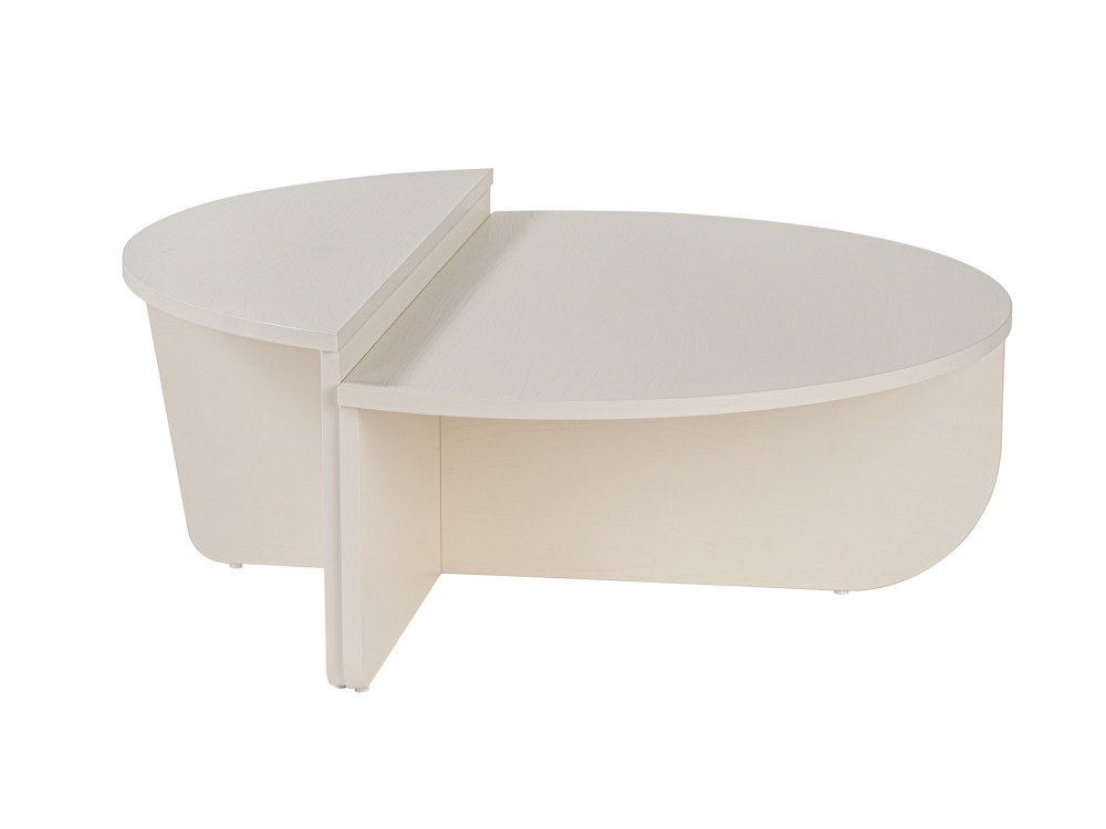 Tavolino in legno "Orion" 90 x 60 x 30 cm - Legno bianco