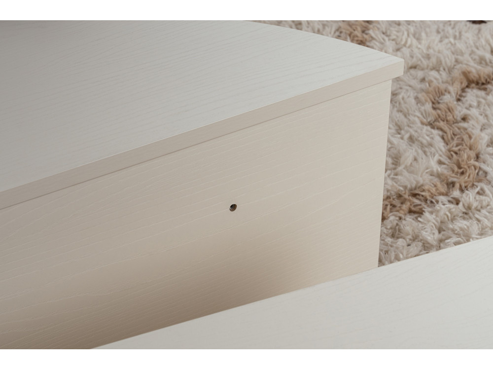 Tavolino in legno "Orion" 90 x 60 x 30 cm - Legno bianco
