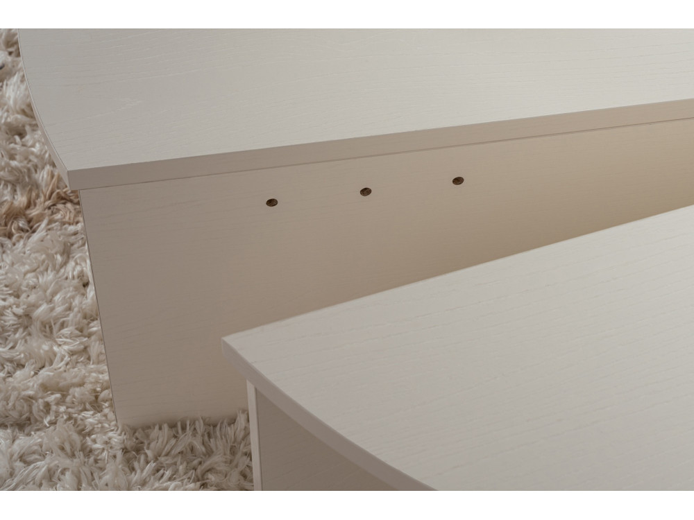 Tavolino in legno "Orion" 90 x 60 x 30 cm - Legno bianco