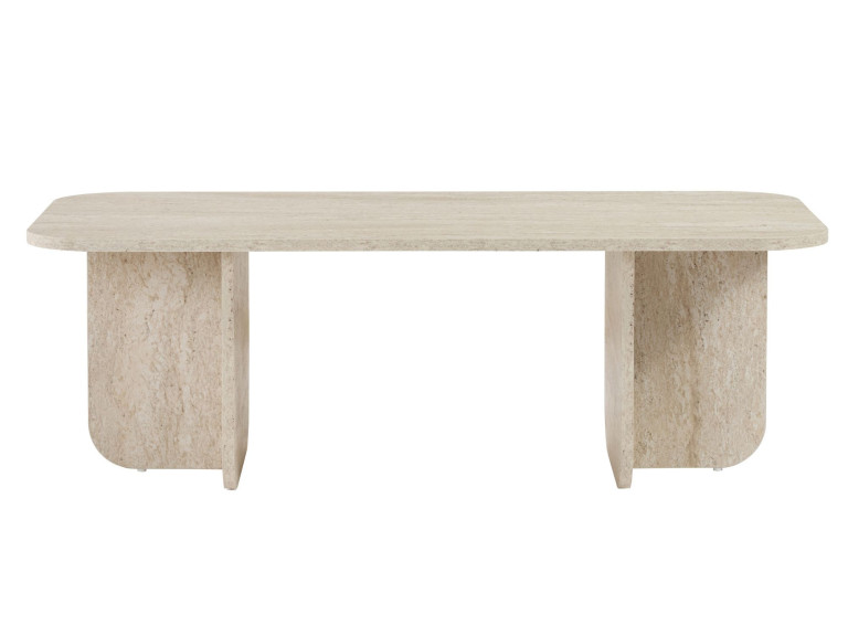 Tavolino in legno "Akira" 120 x 60 x 41 cm - Travertino