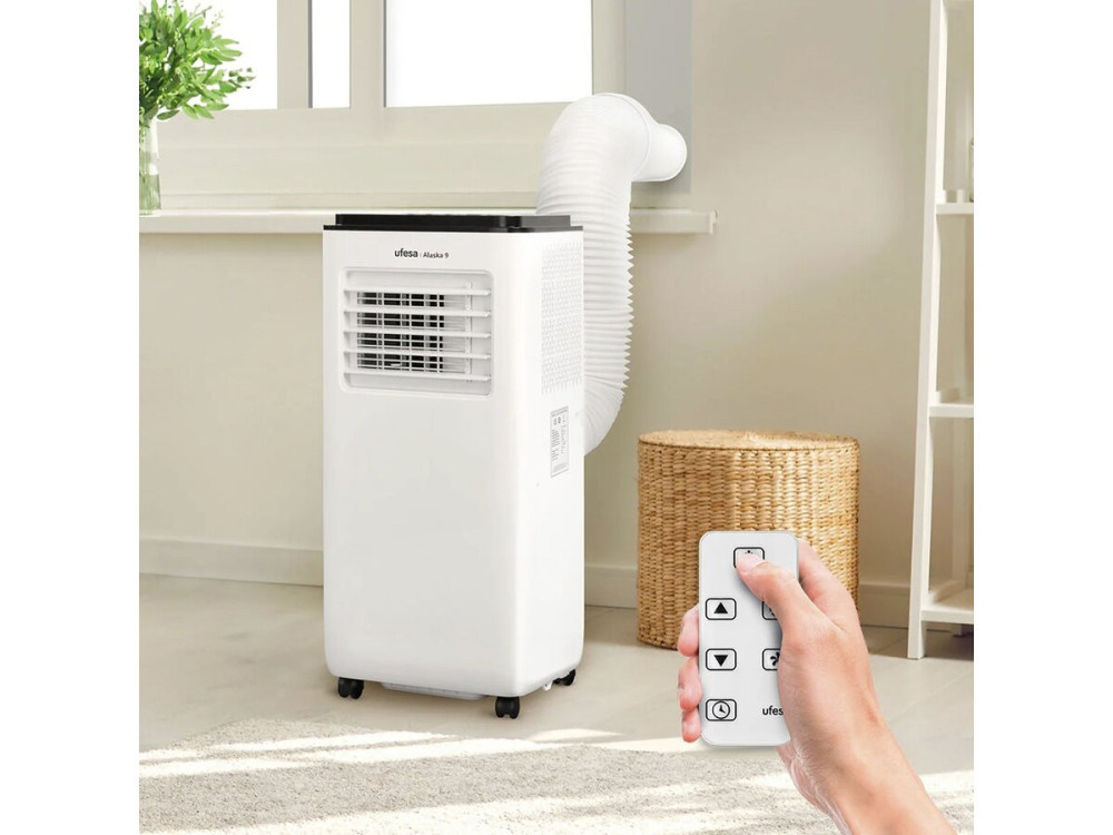 Condizionatore portatile monoblocco da 9000 BTU con tubo di scarico - Fino a 30 m²