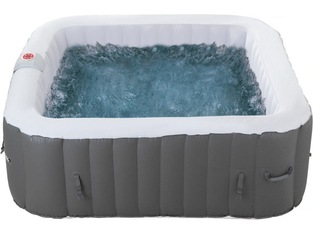 Spa gonfiabile "RIVIERA" in PVC - 6 posti - Grigio/bianco