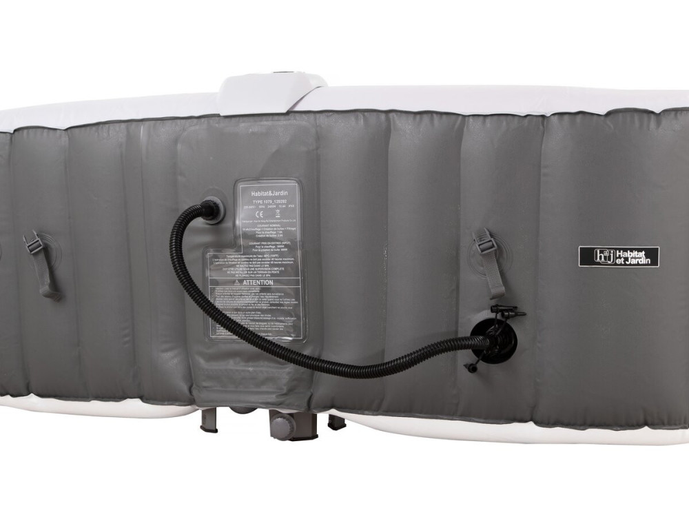 Spa gonfiabile "RIVIERA" in PVC - 6 posti - Grigio/bianco
