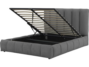 Letto "Annie" con cassettone 180 x 200 cm - Grigio