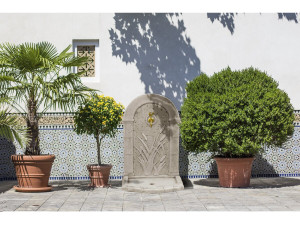 Fontana "ROSEAU" - in pietra ricostruita - 62 x 42 x 93 cm 2
