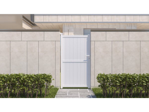 Cancello in alluminio "Lola" - 101.2 x 180.9 cm - Bianco 2